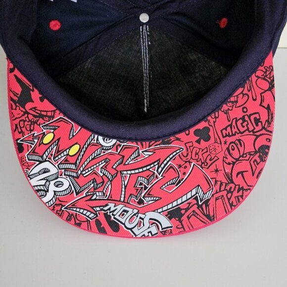 Disney Parks Snapback Hat Adult Unisex Baseball Cap Mickey Mouse OS Cotton Boho - Picture 12 of 16